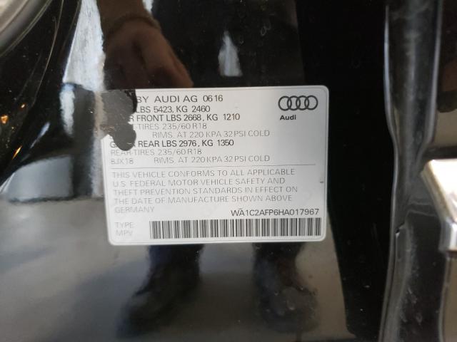 VIN WA1C2AFP6HA017967 2017 Audi Q5, Premium no.10