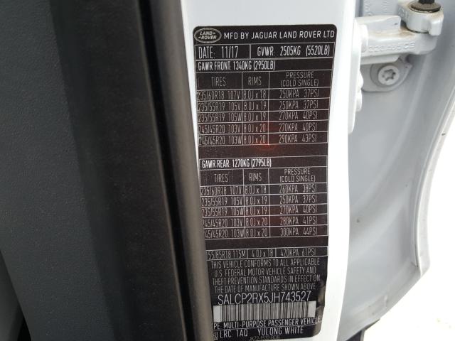 2018 LAND ROVER DISCOVERY SALCP2RX5JH743527