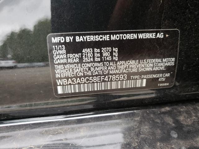 2014 BMW 335 I WBA3A9C58EF478593