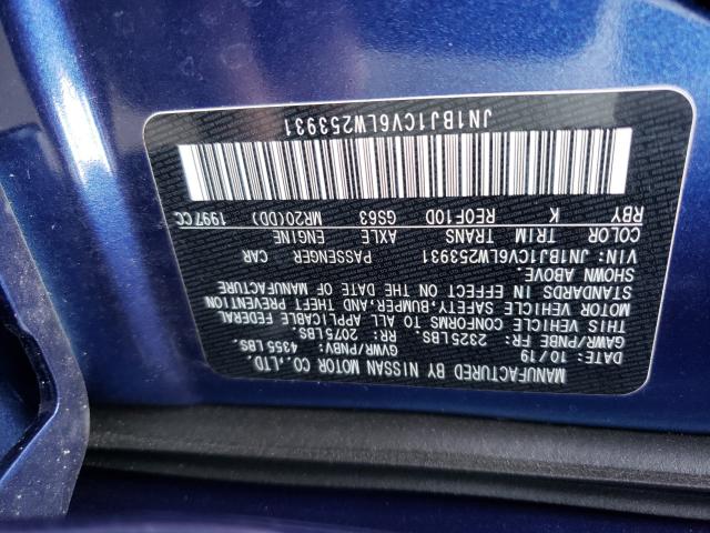 2020 NISSAN ROGUE SPOR JN1BJ1CV6LW253931