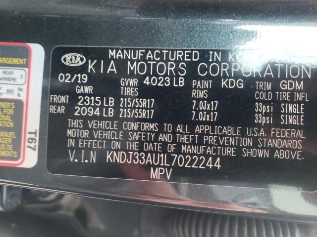 2020 KIA SOUL EX KNDJ33AU1L7022244