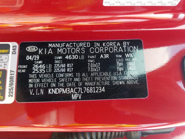 2020 KIA SPORTAGE L KNDPM3AC7L7681234