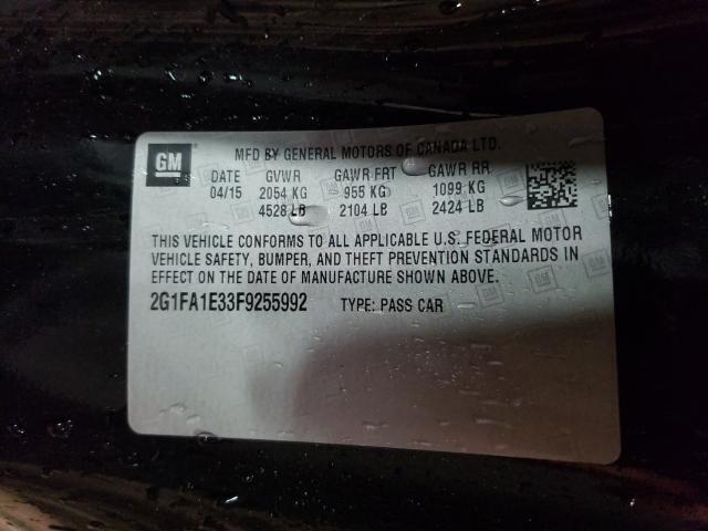 2015 CHEVROLET CAMARO LS 2G1FA1E33F9255992