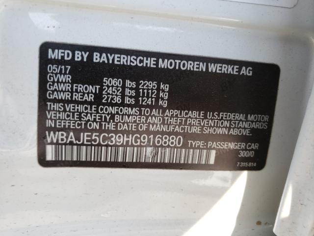 2017 BMW 540 I WBAJE5C39HG916880