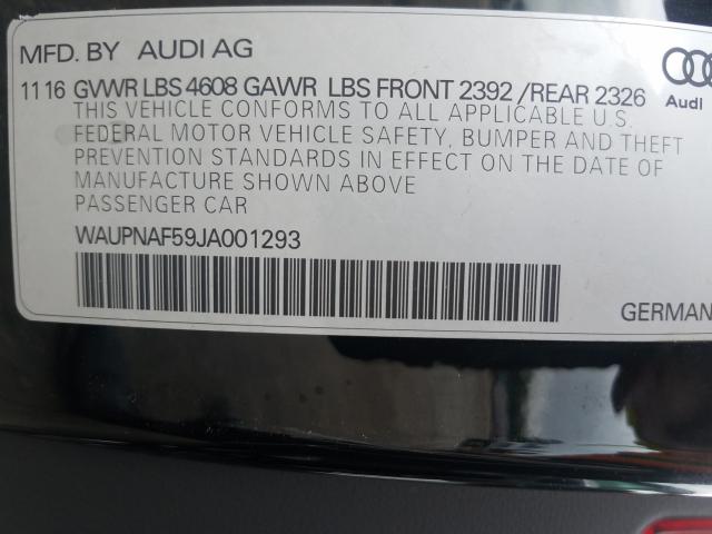 2018 AUDI A5 PREMIUM WAUPNAF59JA001293