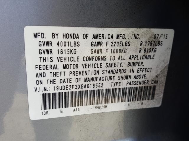 2016 ACURA ILX BASE W 19UDE2F3XGA016552