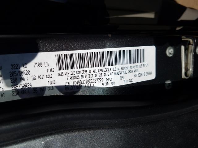 2012 DODGE DURANGO CR 1C4SDJDT0CC337729