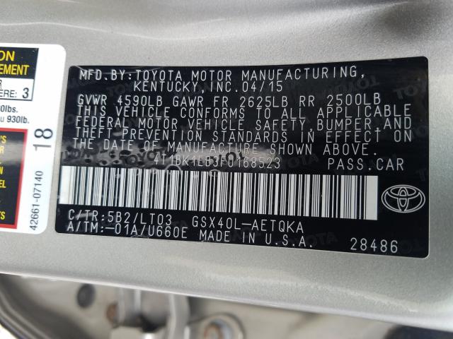 2015 TOYOTA AVALON XLE 4T1BK1EB3FU168523