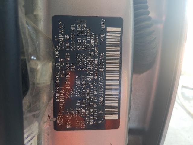 2012 HYUNDAI TUCSON GLS KM8JU3AC7CU430796