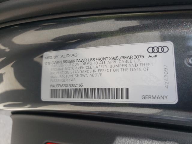 2020 AUDI S7 PRESTIG WAUSFAF20LN032165