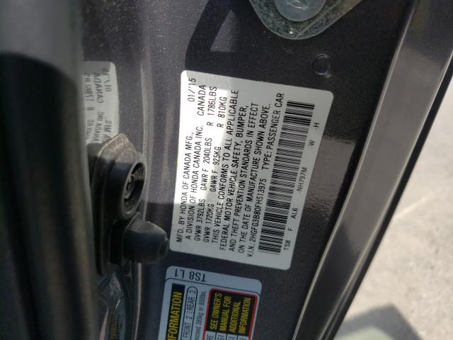 2015 HONDA CIVIC EX 2HGFG3B80FH513975