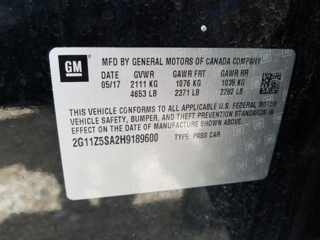 2017 CHEVROLET IMPALA LS 2G11Z5SA2H9189600
