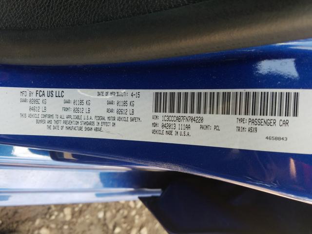 2015 CHRYSLER 200 LIMITE 1C3CCCAB7FN704220