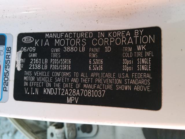 2010 KIA SOUL + KNDJT2A28A7081037