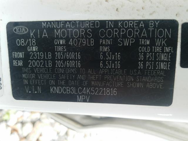 2019 KIA NIRO FE KNDCB3LC4K5221816