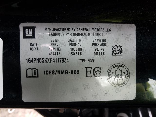 2015 BUICK VERANO 1G4PN5SKXF4117934