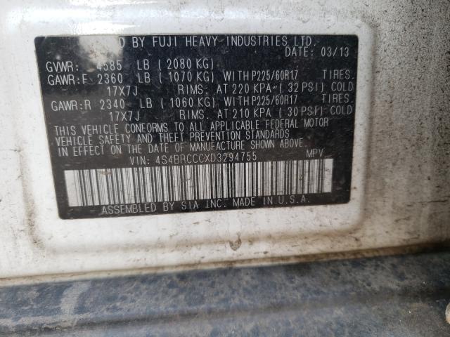 2013 SUBARU OUTBACK 4S4BRCCCXD3294755