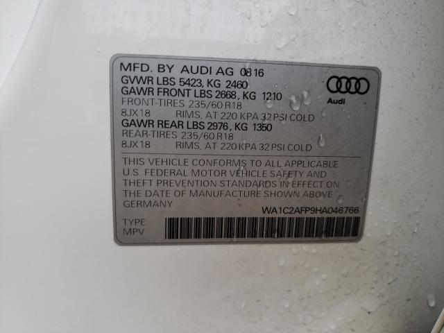 VIN WA1C2AFP9HA046766 2017 Audi Q5, Premium no.10