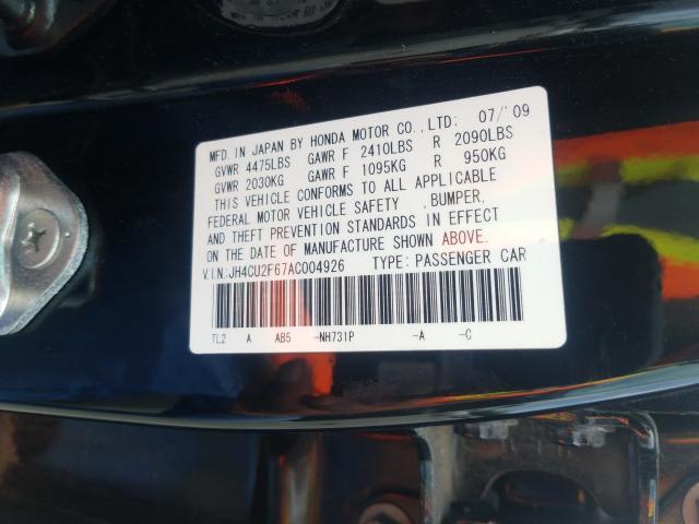 2010 ACURA TSX JH4CU2F67AC004926