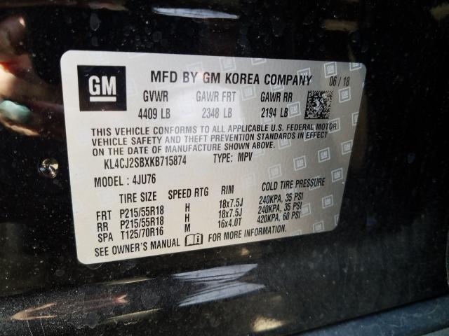 2019 BUICK ENCORE SPO KL4CJ2SBXKB715874