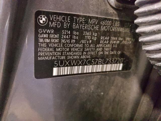 2011 BMW X3 XDRIVE3 5UXWX7C57BL733720