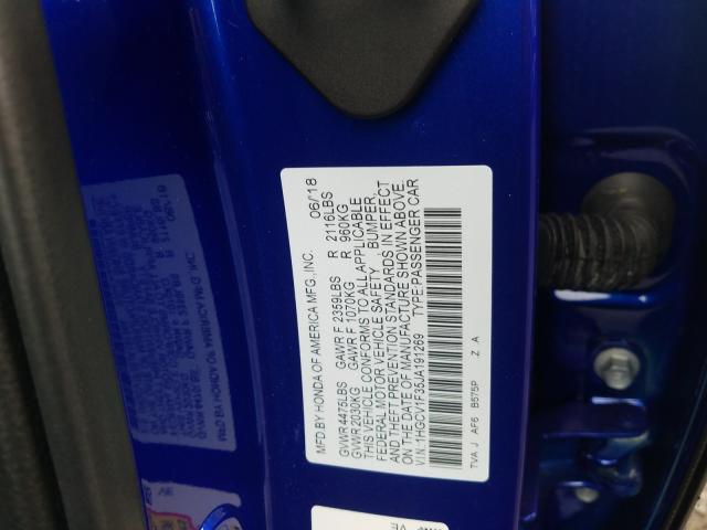 2018 HONDA ACCORD SPO 1HGCV1F35JA191269