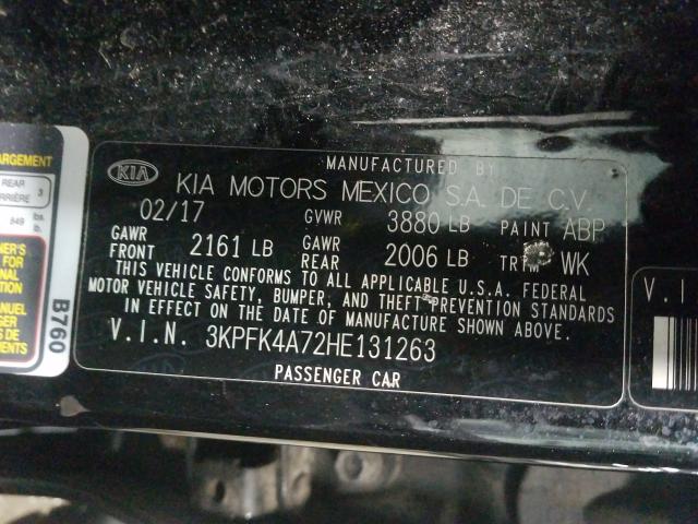 2017 KIA FORTE LX 3KPFK4A72HE131263