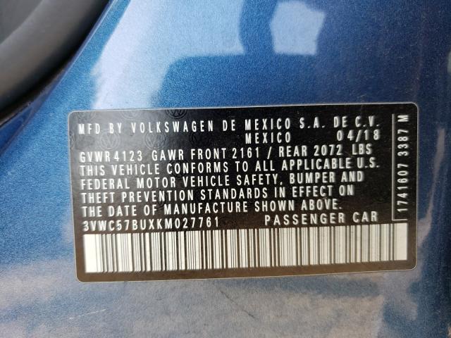 2019 VOLKSWAGEN JETTA S - 3VWC57BUXKM027761