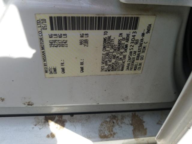 2010 NISSAN ALTIMA BAS 1N4AL2AP5AN523043