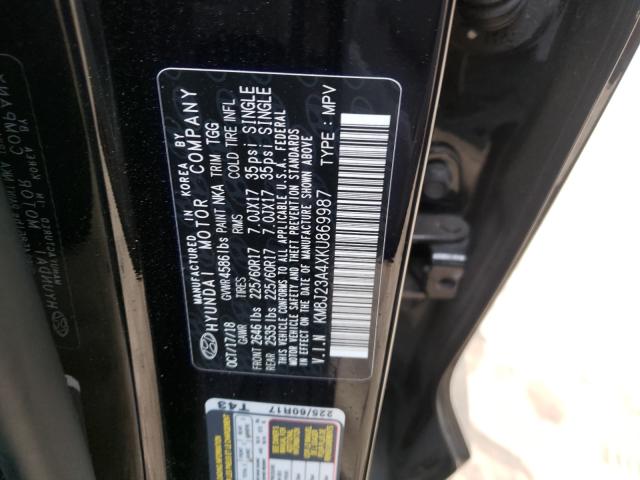 2019 HYUNDAI TUCSON SE KM8J23A4XKU869987