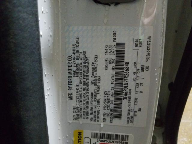 2015 FORD FUSION SE 3FA6P0LU2FR266848