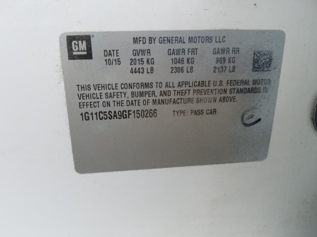 2016 CHEVROLET MALIBU LIM 1G11C5SA9GF150266