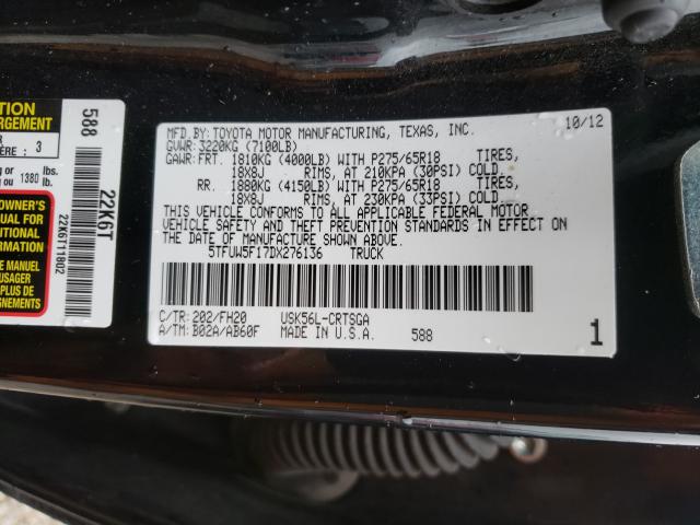 2013 TOYOTA TUNDRA DOU 5TFUW5F17DX276136