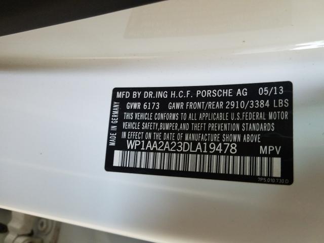 2013 PORSCHE CAYENNE WP1AA2A23DLA19478