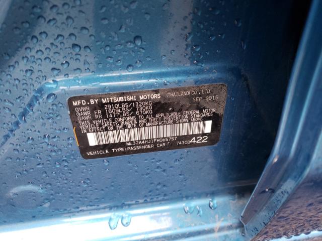 2015 MITSUBISHI MIRAGE ES ML32A4HJ1FH055757