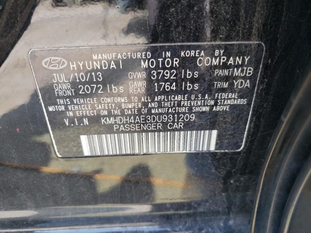 2013 HYUNDAI ELANTRA GL KMHDH4AE3DU931209