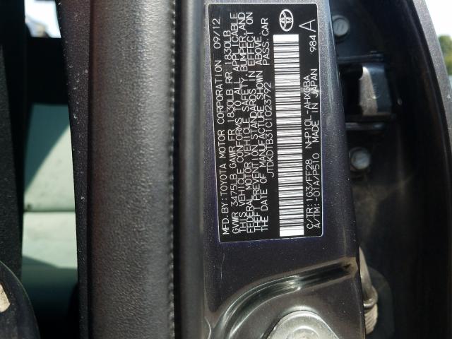 2012 TOYOTA PRIUS C JTDKDTB31C1023792