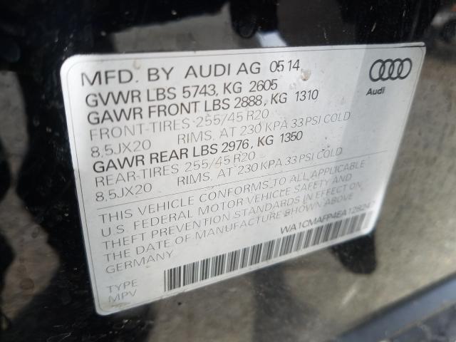2014 AUDI Q5 TDI PRE WA1CMAFP4EA128247