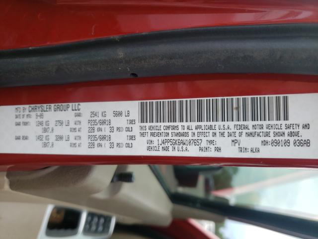 2010 JEEP LIBERTY LI 1J4PP5GK6AW107657