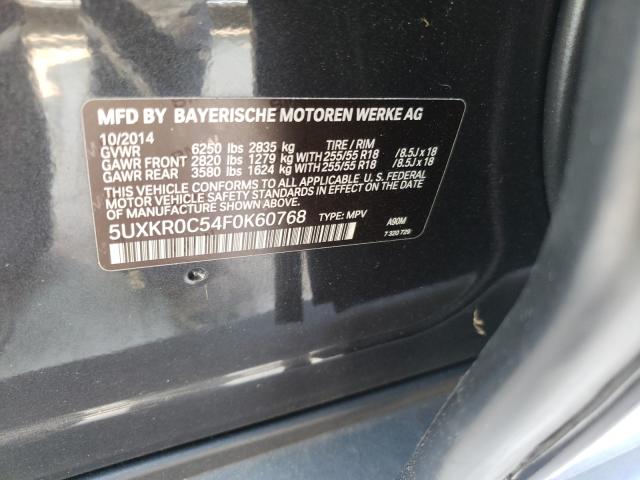 2015 BMW X5 XDRIVE3 5UXKR0C54F0K60768