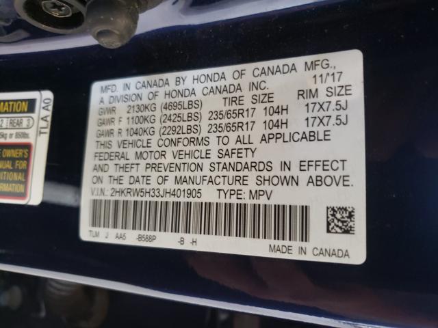 2018 HONDA CR-V LX 2HKRW5H33JH401905