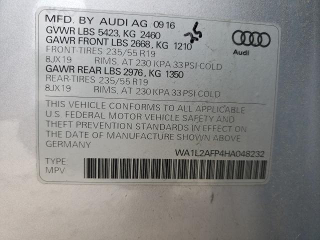 VIN WA1L2AFP4HA048232 2017 Audi Q5, Premium Plus no.10