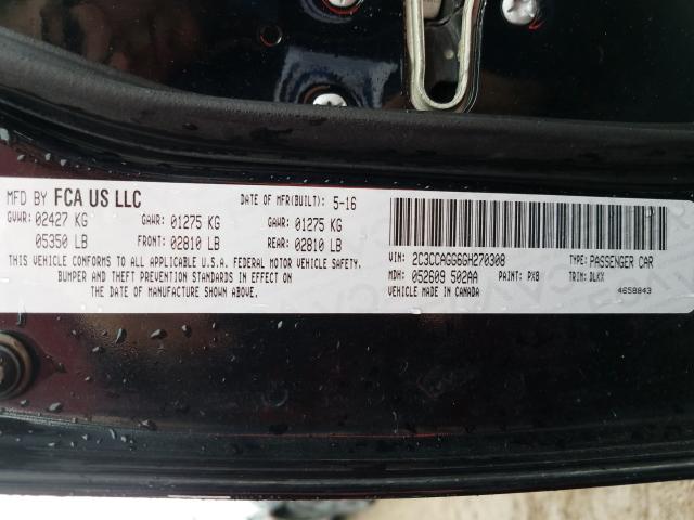 2016 CHRYSLER 300 S 2C3CCAGG6GH270308