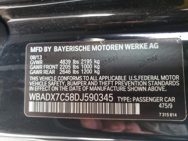 2013 BMW 335 I WBADX7C58DJ590345