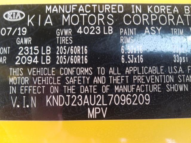 2020 KIA SOUL LX KNDJ23AU2L7096209