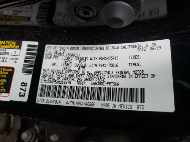 2019 TOYOTA TACOMA DOU 3TMCZ5AN5KM269878