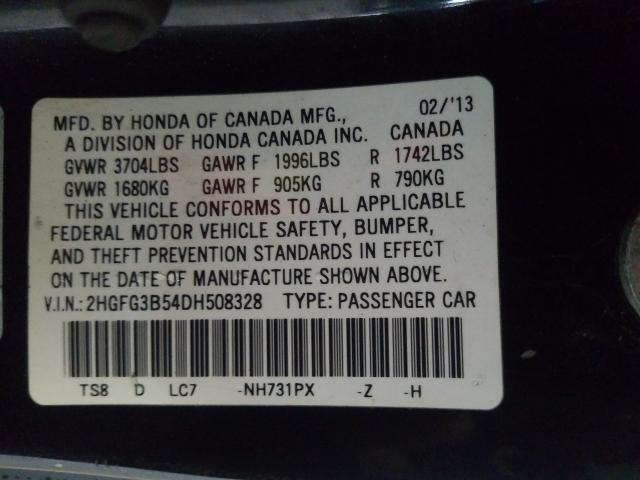 2013 HONDA CIVIC LX 2HGFG3B54DH508328