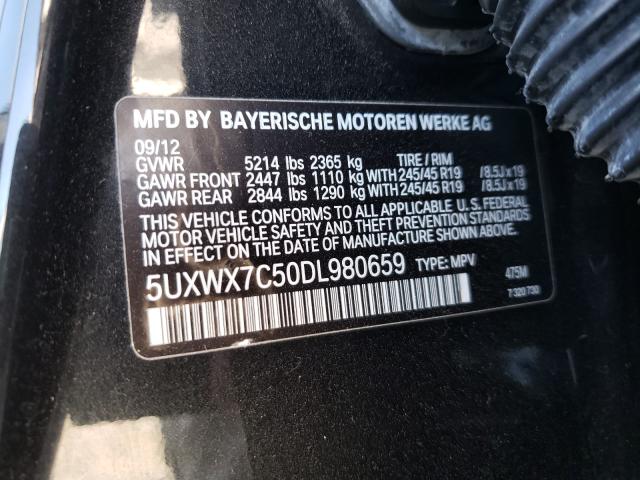 2013 BMW X3 XDRIVE3 5UXWX7C50DL980659