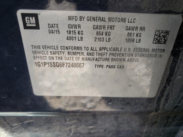 2015 CHEVROLET CRUZE L 1G1P15SG6F7248667