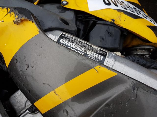 2006 HONDA CBR600 F4 JH2PC35066M703398